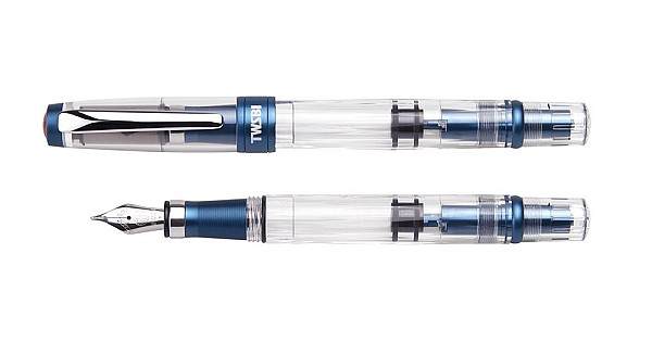 Twsbi 580 AL-R EF プルシアンブルー TWSBI Diamond 580 ALR Prussian Blue Fountain pen - Vulpen